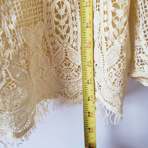 Forever21 Yellow Embroidered Top - Picture 7 of 8